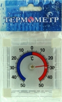 Термометр оконный Биметаллический квадрат